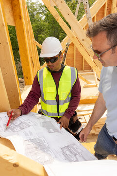 Construction Team planning work for day 