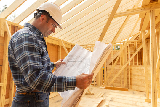 Construction Site with Foreman 