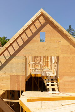 HouseConstruction Site Plywood roof 