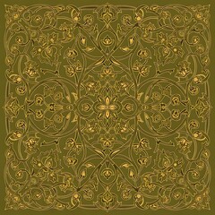 Vintage damask seamless floral pattern with antique baroque ornament and leaf texture for vector wallpaper fabric or textile decor illustration