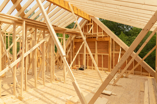 Construction Site house wood frame nobody