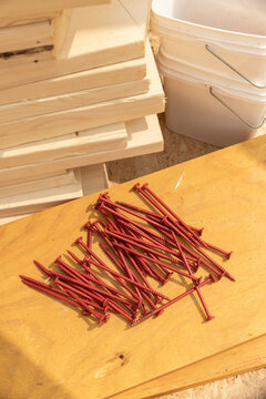 Construction Site screw building material 