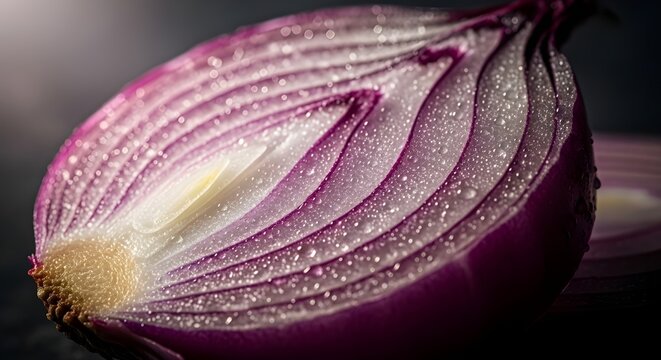 Fotograf&iacute;a macro de remolacha.