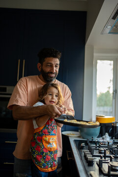 Crepe flip with dad