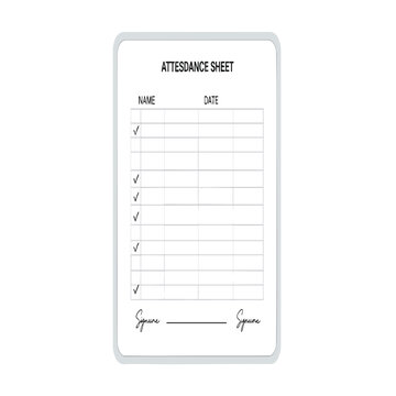 Blank Attendance Sheet Template