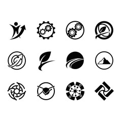 Fototapeta premium Collection of Diverse Abstract and Symbolic Logos.