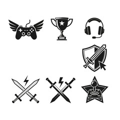 Fototapeta premium Collection of Gaming Icons and Symbols 2.