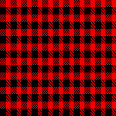 Red and Black Check Seamless Repeat
