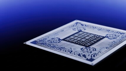 Electronic circuit board detailed close up digital technology concept