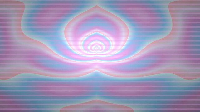 Psychedelic heart shape abstract background