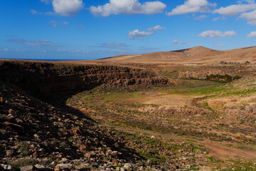 Canyon of Mirador de los Molinos Canyon in Fuerteventura