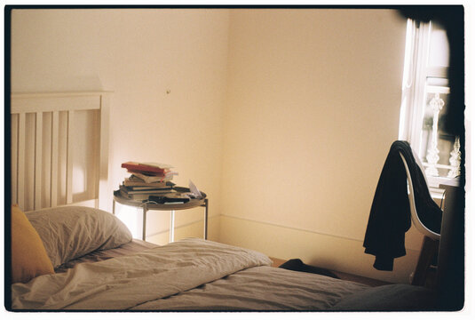 Scattered Books Bedroom