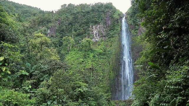 Les chutes du Carbet en Guadeloupe Basse-Terre Antilles Fran&ccedil;aise.