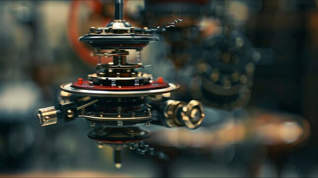 A photo of a wind-up toy in motion.