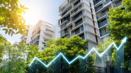 Closeup Side Angle of Modern Residential Complex with Commercial Elements