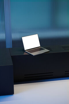 Laptop in Cool Blue Tones