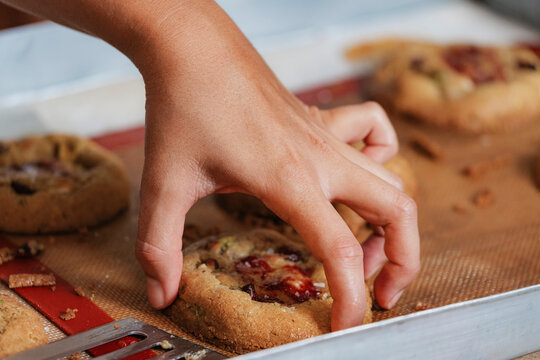 Freshly baked Christmas cookie