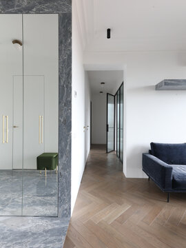 Modern Interior Hallway and living room With Sleek Design 