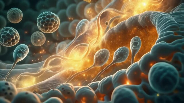 Cinematic Visualization of Ghrelin Hormone Activating Hypothalamus and Triggering Hunger