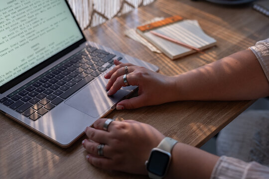 Scenarist working on movie script