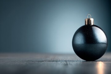 christmas ball on black background