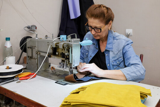 Focused Craftsmanship in a Textile Workshop

