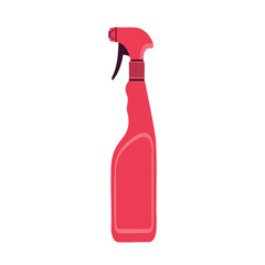Red Spray Bottle for Cleaning and Disinfecting