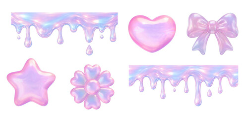 ゆめかわホログラフィックゼリードリップセット