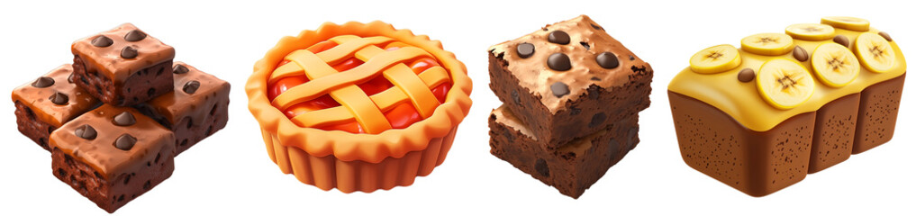 ブラウニー・タルト・バナナブレッド