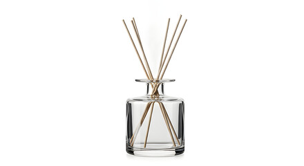 Obraz premium Luxury aroma diffuser with minimalist wellness aesthetic, isolated on White background