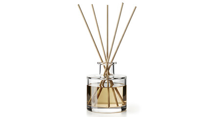 Obraz premium Luxury aroma diffuser with minimalist wellness aesthetic, isolated on White background
