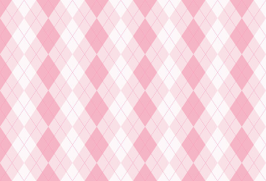 Argyle pattern seamless background in blush pink and soft rose for women&rsquo;s fashion and kids clothing