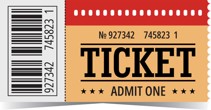 Ticket vector image