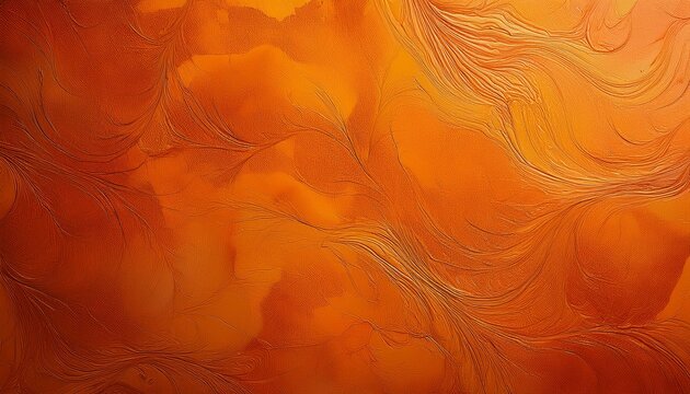 Orange Background With Vintage Marbled Texture