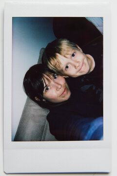 Little boy with his mom 