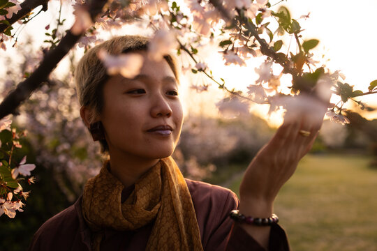 Springtime Portrait Outdoors