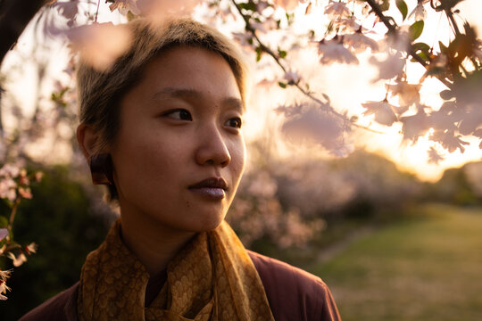 Warm Evening Park Portrait