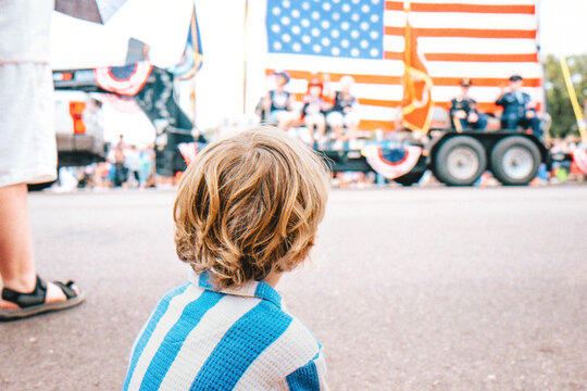 Child Watching Parade