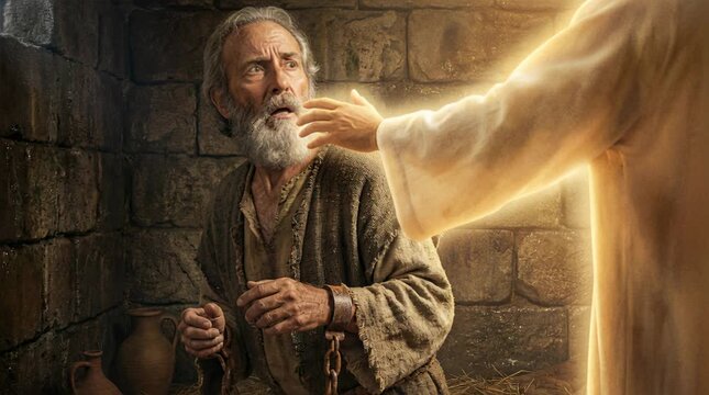 Apostle Saint Peter Rescued from Prison by an Angel