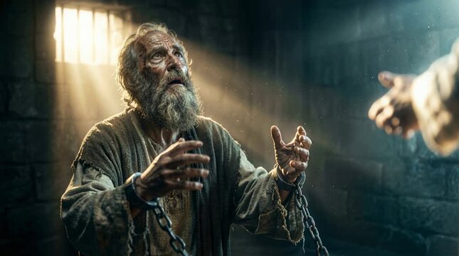 Apostle Saint Peter Rescued from Prison by an Angel