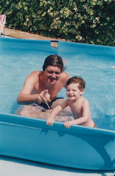 Father and child pool