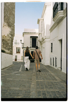Couple Walking Old Street