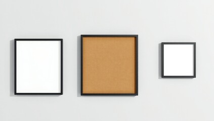 Three wall frames arrangement