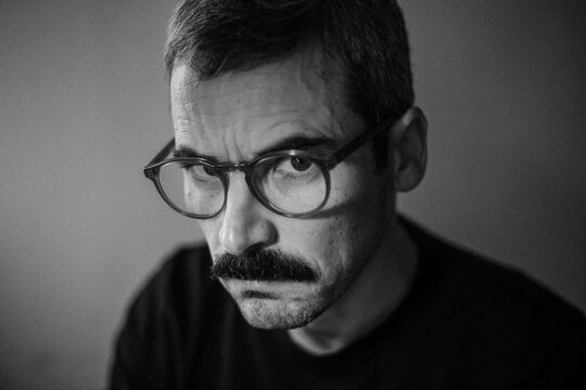 Man in Deep Focus and Inner Stillness