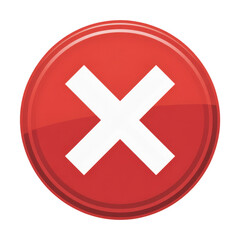 Fototapeta premium red button with cross