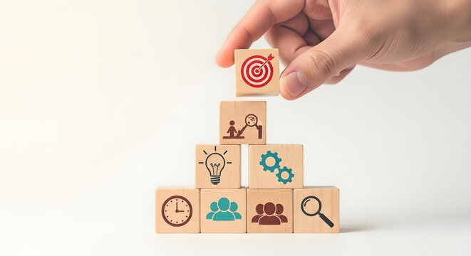 Business target achievement strategy building blocks for success goal setting and effective planning process