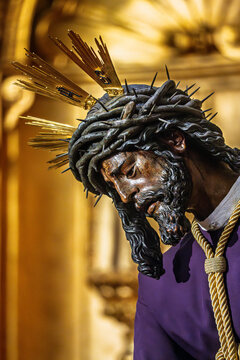 Seville Holy Week: Christ of Gran Poder, Juan de Mesa Sculpture Detail