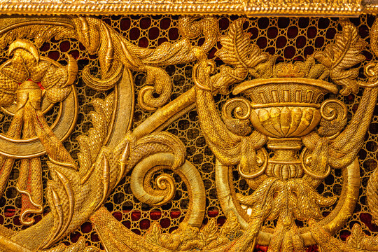 Seville Holy Week: Esperanza Macarena's Gold Embroidered Palio Skirt