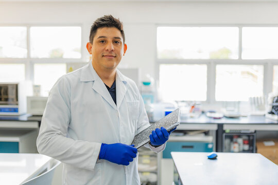 Scientist in university lab