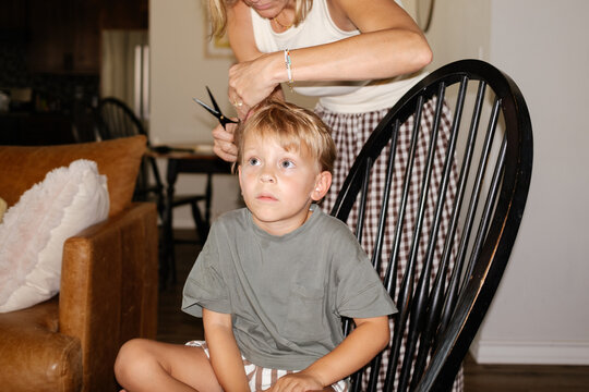 Candid Hair cut